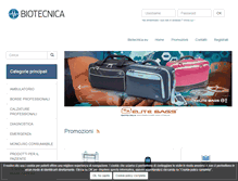 Tablet Screenshot of biotecnicastore.com